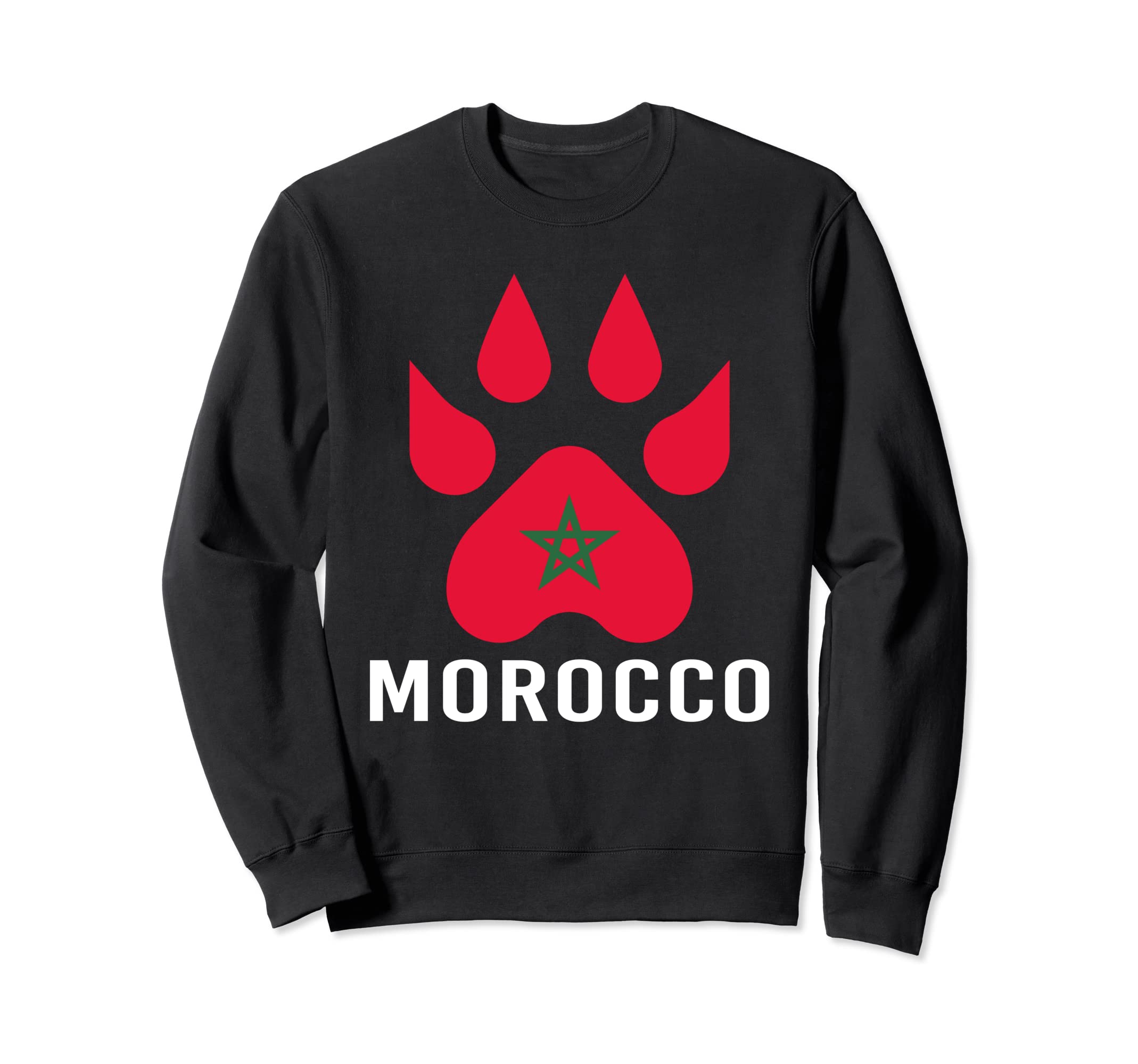 Moorish American Morocco Flag Moroccan Sweatshirt - Trendy Graphic Unisex - T-Shirt, Sweatshirt, Hoodie