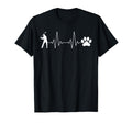 Golfer And Paw Heartbeat Golf Lover T-Shirt - Novelty Apparel for Adults - T-Shirt, Sweatshirt, Hoodie