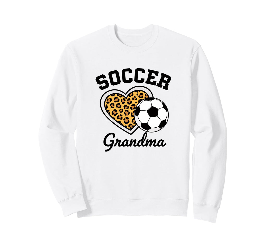 Soccer Grandparent Leopard Sweatshirt - Casual Everyday Wear Men Women - T-Shirt, Sweatshirt, Hoodie