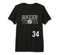 Number 34 Soccer Mom Mothers Day 34 T-Shirt - Aesthetic Graphic Unisex - T-Shirt, Sweatshirt, Hoodie