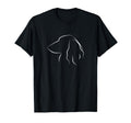 Long Haired Dachshund Line Art Wiener T-Shirt - Minimalist Print Unisex - T-Shirt, Sweatshirt, Hoodie