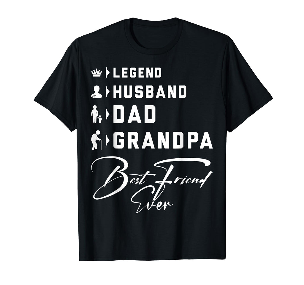 Fathers Day Dad Legend Legend Husband T-Shirt - Aesthetic Graphic Unisex - T-Shirt, Sweatshirt, Hoodie