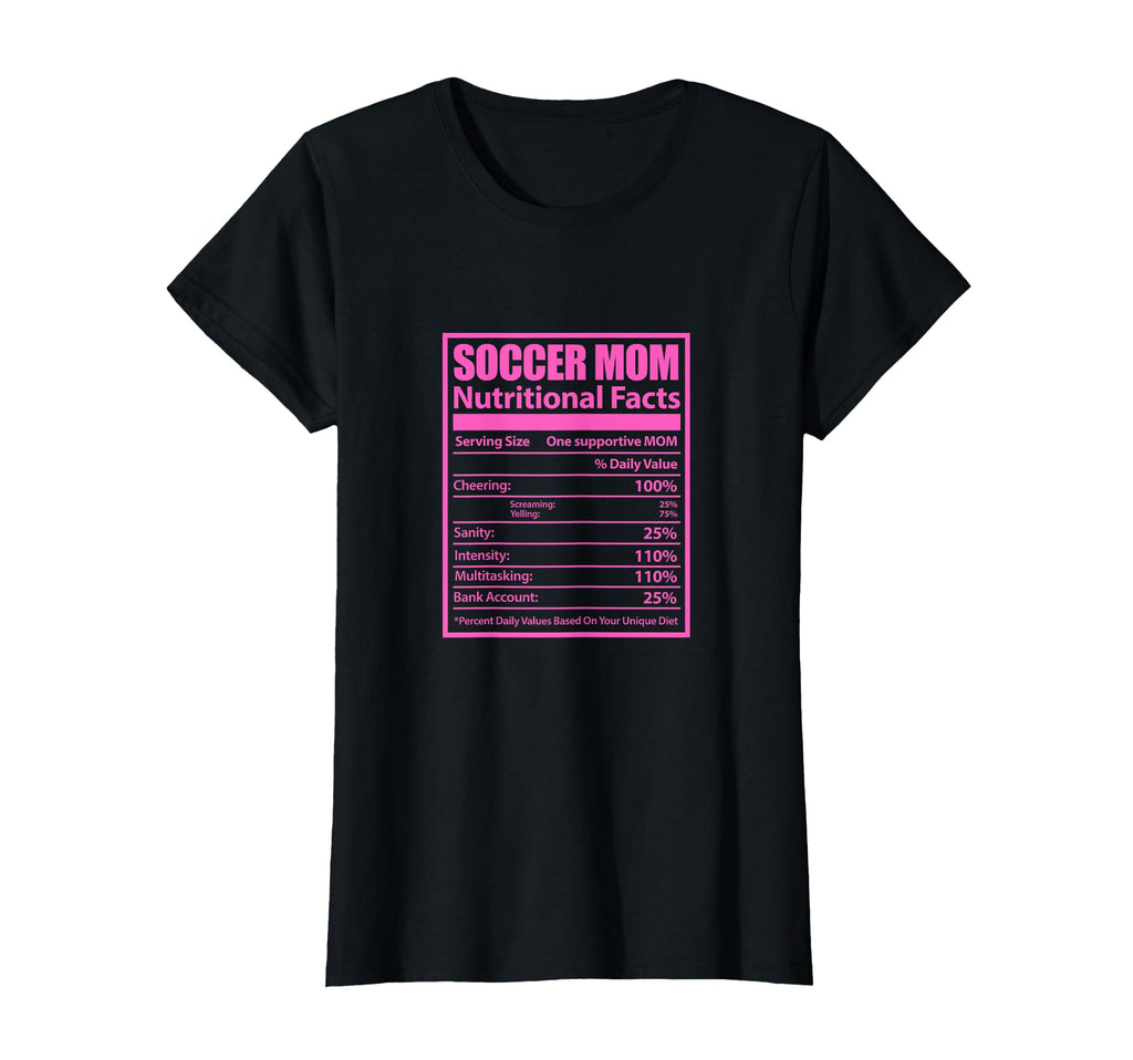 Soccer Mom Nutritional Facts Mother T-Shirt - Minimalist Print for Adults - T-Shirt, Sweatshirt, Hoodie