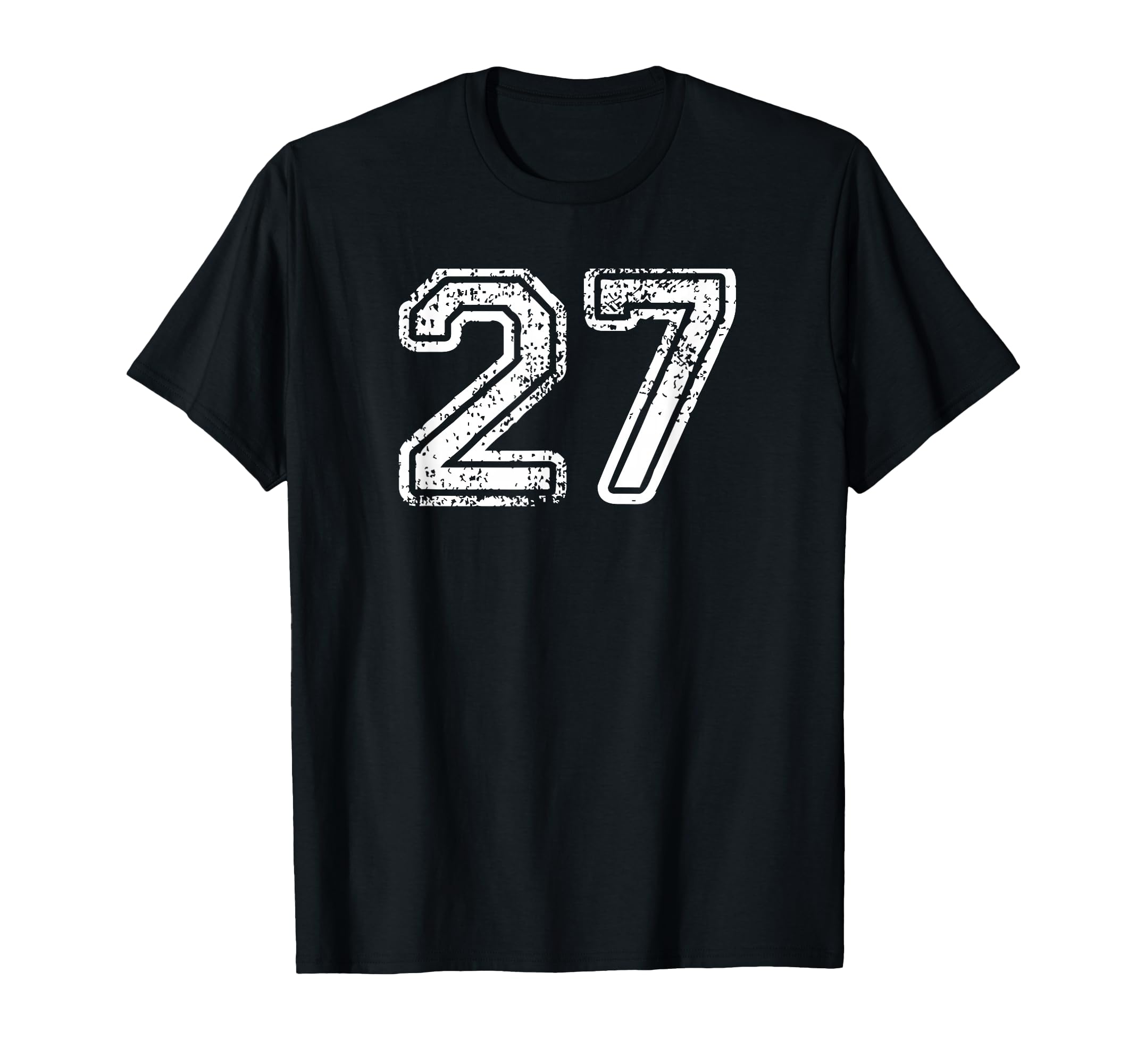 Number 27 Baseball Football Soccer T-Shirt - Casual Everyday Wear Unisex - T-Shirt, Sweatshirt, Hoodie