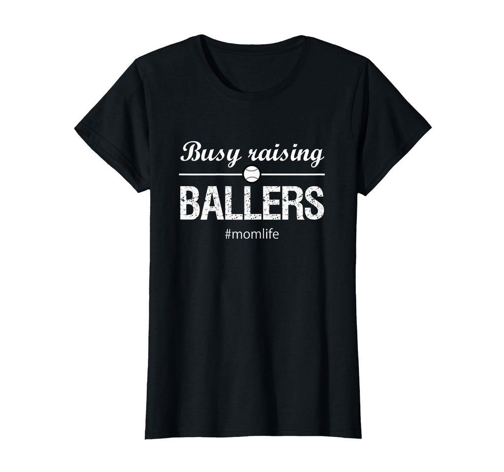 Softball Mom Gifts Busy Raising Ballers T-Shirt - Custom Art Print Unisex - T-Shirt, Sweatshirt, Hoodie