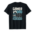 Gamer Dad Level 100 Unlocked 100Th T-Shirt - Novelty Apparel Men Women - T-Shirt, Sweatshirt, Hoodie