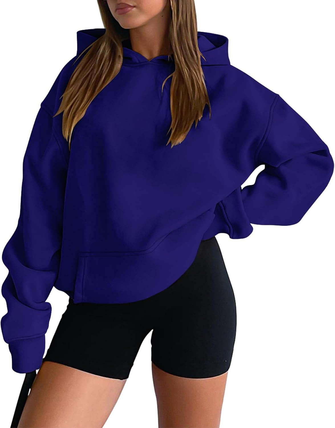 Women Casual Kangaroo Pocket Drop Shoulder Sweater - Adult & Kids T-Shirts, Sweatshirts & Hoodies apparel design preview 1