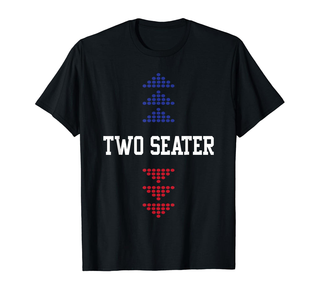 Two Seater 4Th July American Flag T-Shirt - Aesthetic Graphic for Adults - T-Shirt, Sweatshirt, Hoodie