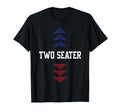 Two Seater 4Th July American Flag T-Shirt - Aesthetic Graphic for Adults - T-Shirt, Sweatshirt, Hoodie