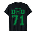 Custom Proud Football Dad Number 71 G T-Shirt - Unique Graphic for Adults - T-Shirt, Sweatshirt, Hoodie