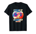 Mens Leveling Up To Daddy 2023 New Dad T-Shirt - Graphic Print Unisex - T-Shirt, Sweatshirt, Hoodie