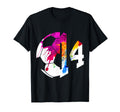 Number 14 Years Soccer 14Th Birthday T-Shirt - Minimalist Print Unisex - T-Shirt, Sweatshirt, Hoodie