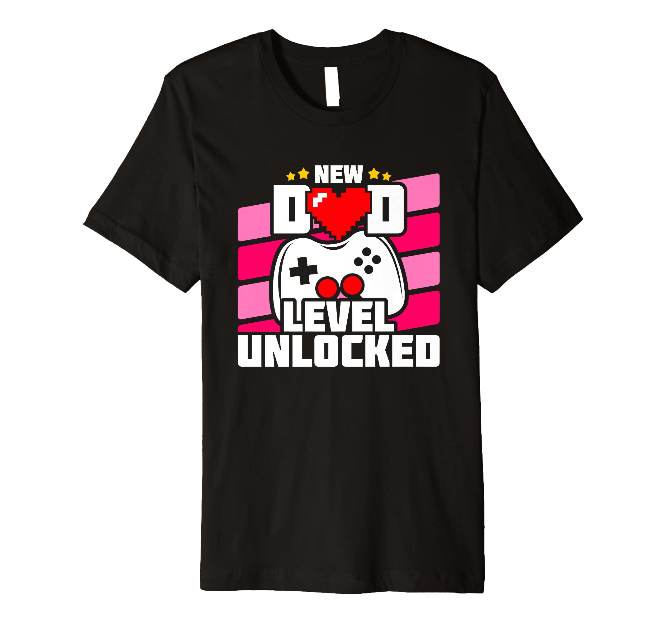 New Dad Level Unlocked Gamer Dad T-Shirt - Minimalist Print Unisex - T-Shirt, Sweatshirt, Hoodie