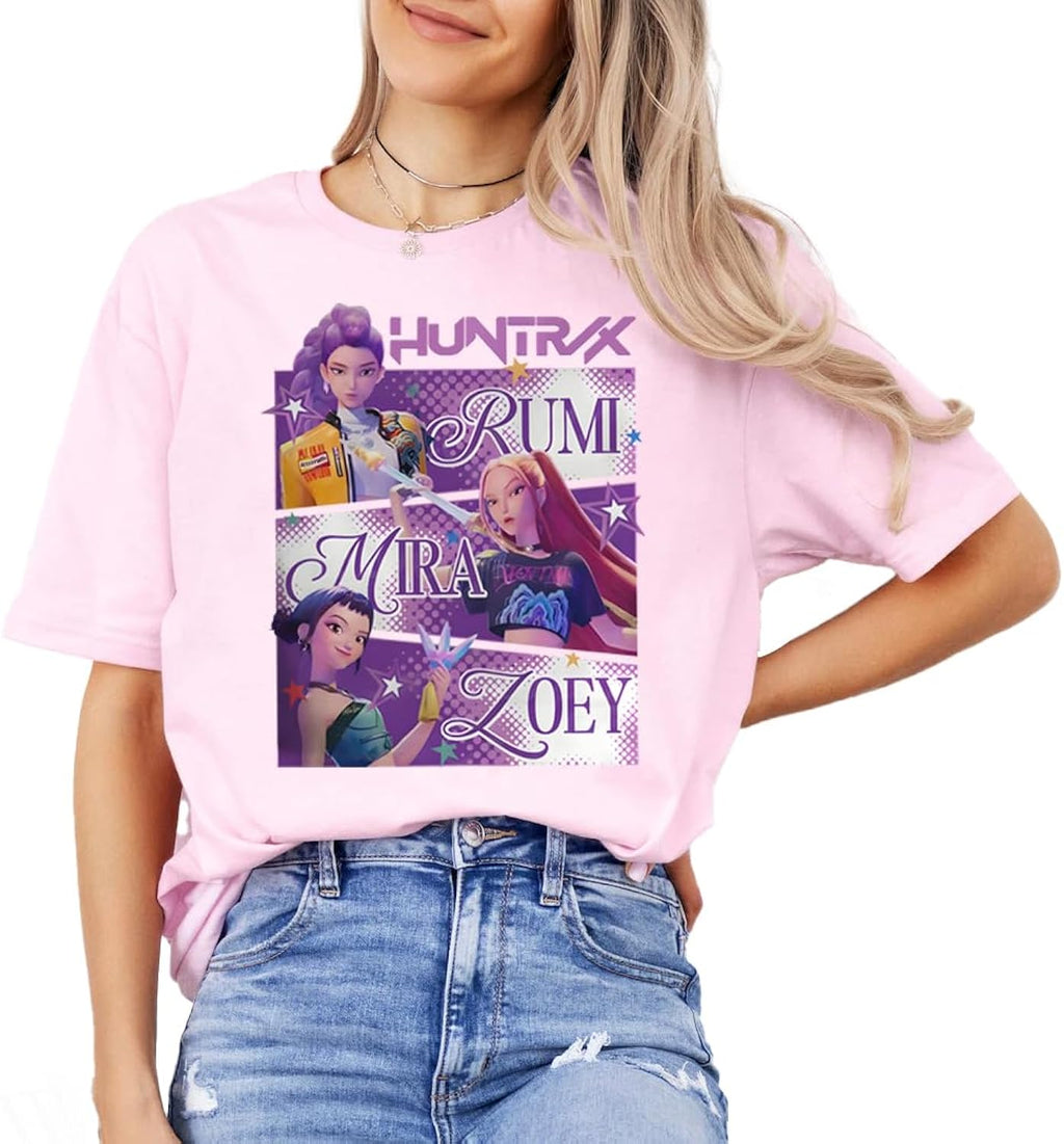 Demon Pop Hunter Anime Character Fantasy Animation - Adult & Kids T-Shirts, Sweatshirts & Hoodies apparel design preview 1