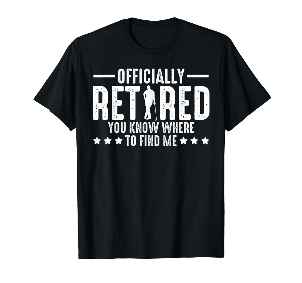 Officially Retired Golf Dad T-Shirt - Fun Novelty Design for Adults - T-Shirt, Sweatshirt, Hoodie