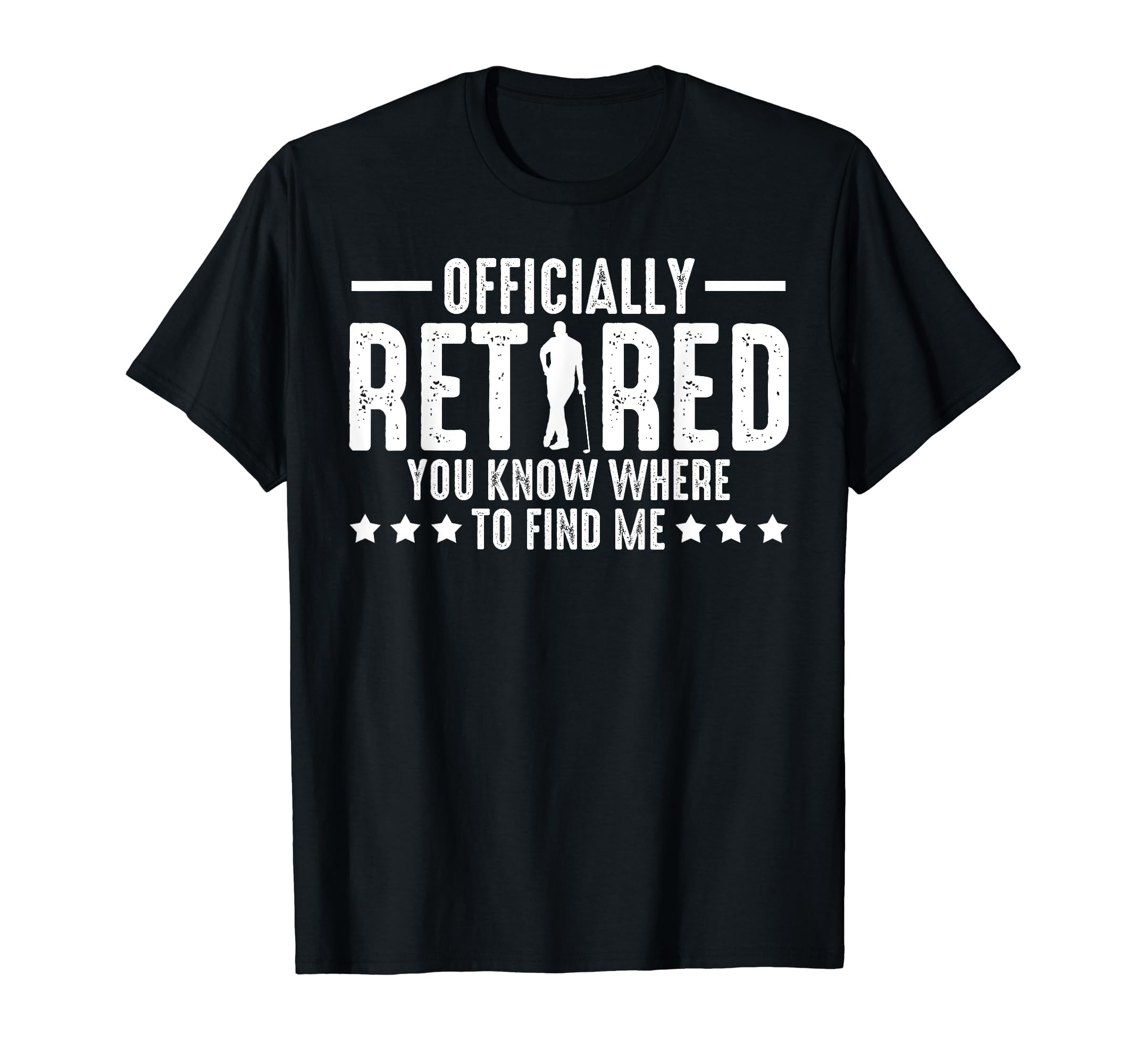 Officially Retired Golf Dad T-Shirt - Fun Novelty Design for Adults - T-Shirt, Sweatshirt, Hoodie
