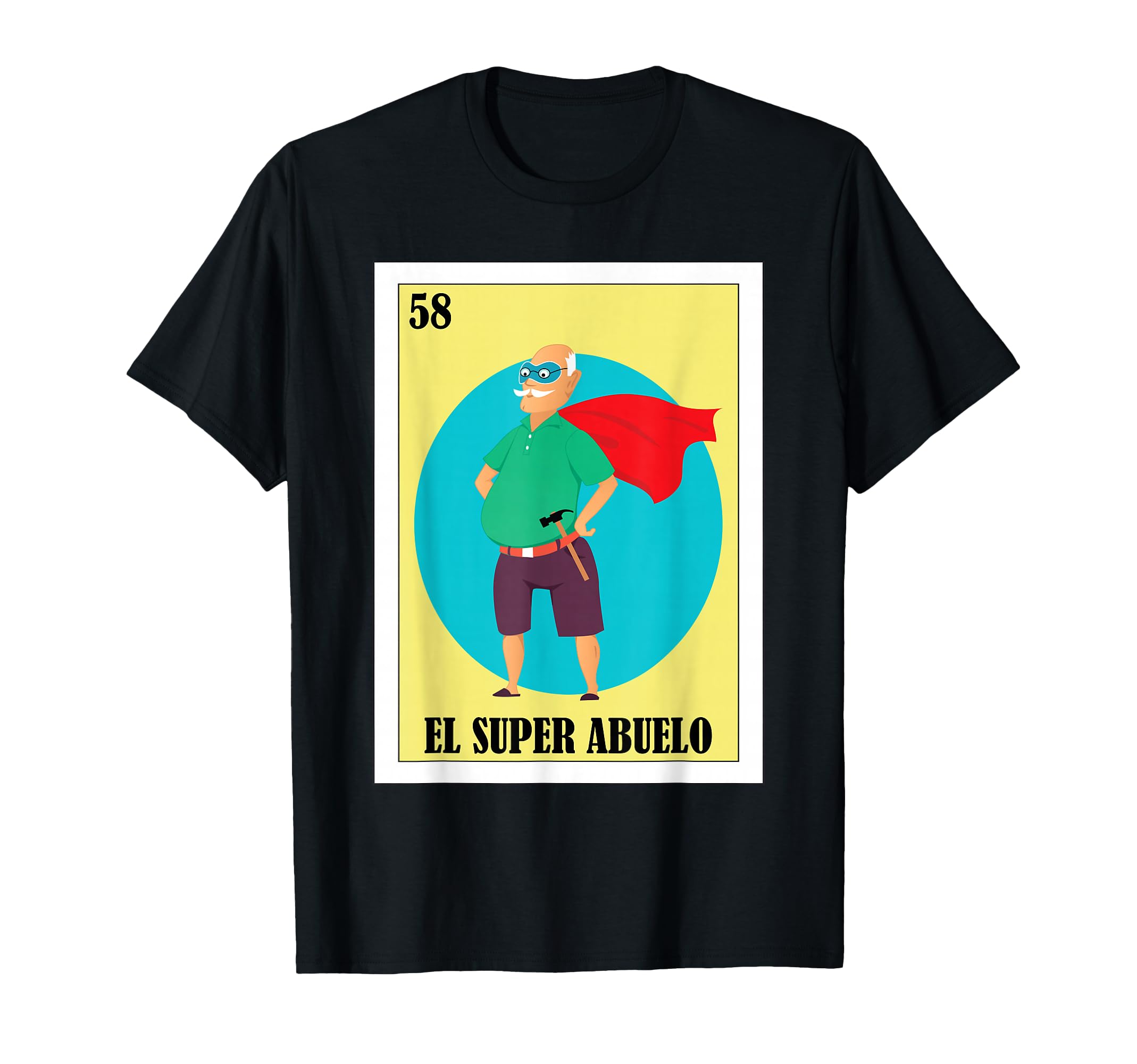 Funny Mexican Grandpa El Super Abuelo T-Shirt - Graphic Print Unisex - T-Shirt, Sweatshirt, Hoodie