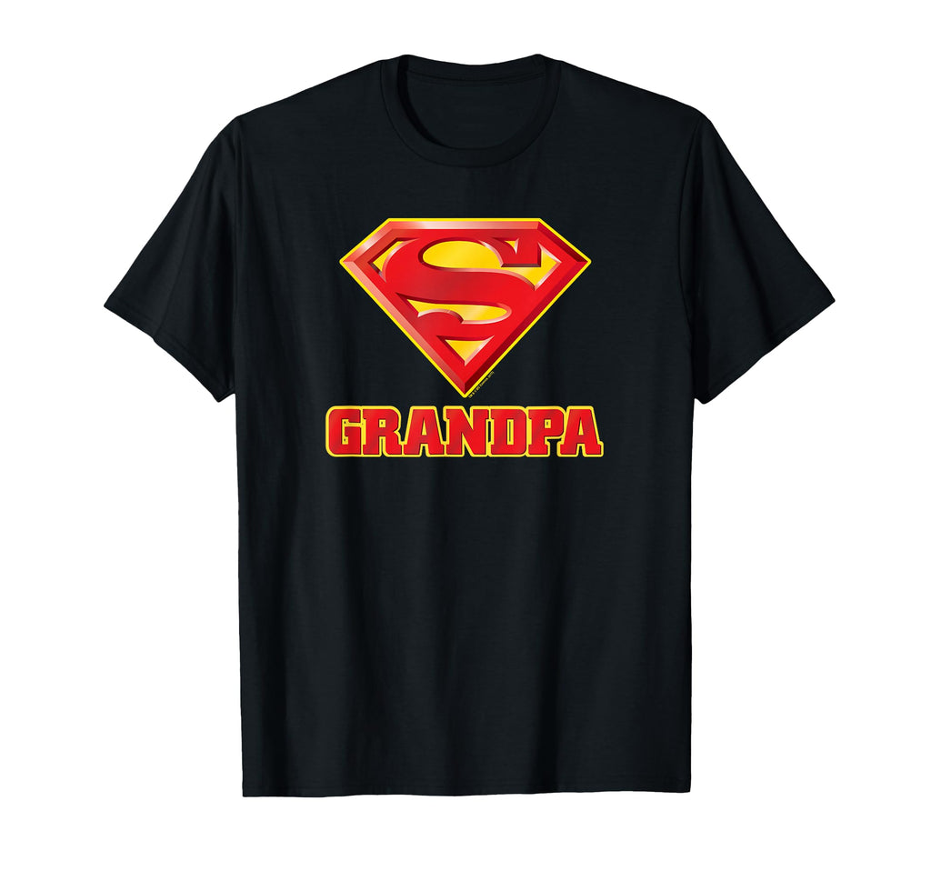 Superman Super Grandpa T-Shirt - Minimalist Print for Adults - T-Shirt, Sweatshirt, Hoodie