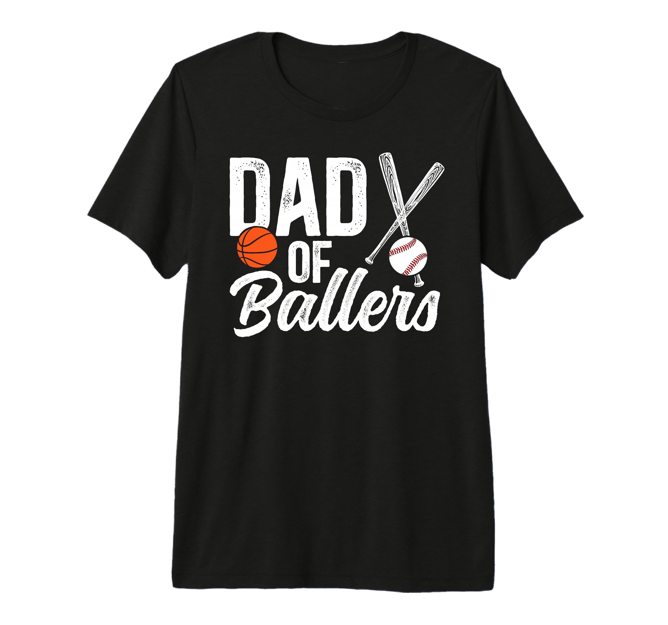 Mens Dad Ballers Baseball Basketball T-Shirt - Aesthetic Graphic Unisex - T-Shirt, Sweatshirt, Hoodie