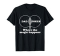 Dad Jokes Venn Chart T-Shirt - Minimalist Print Unisex - T-Shirt, Sweatshirt, Hoodie