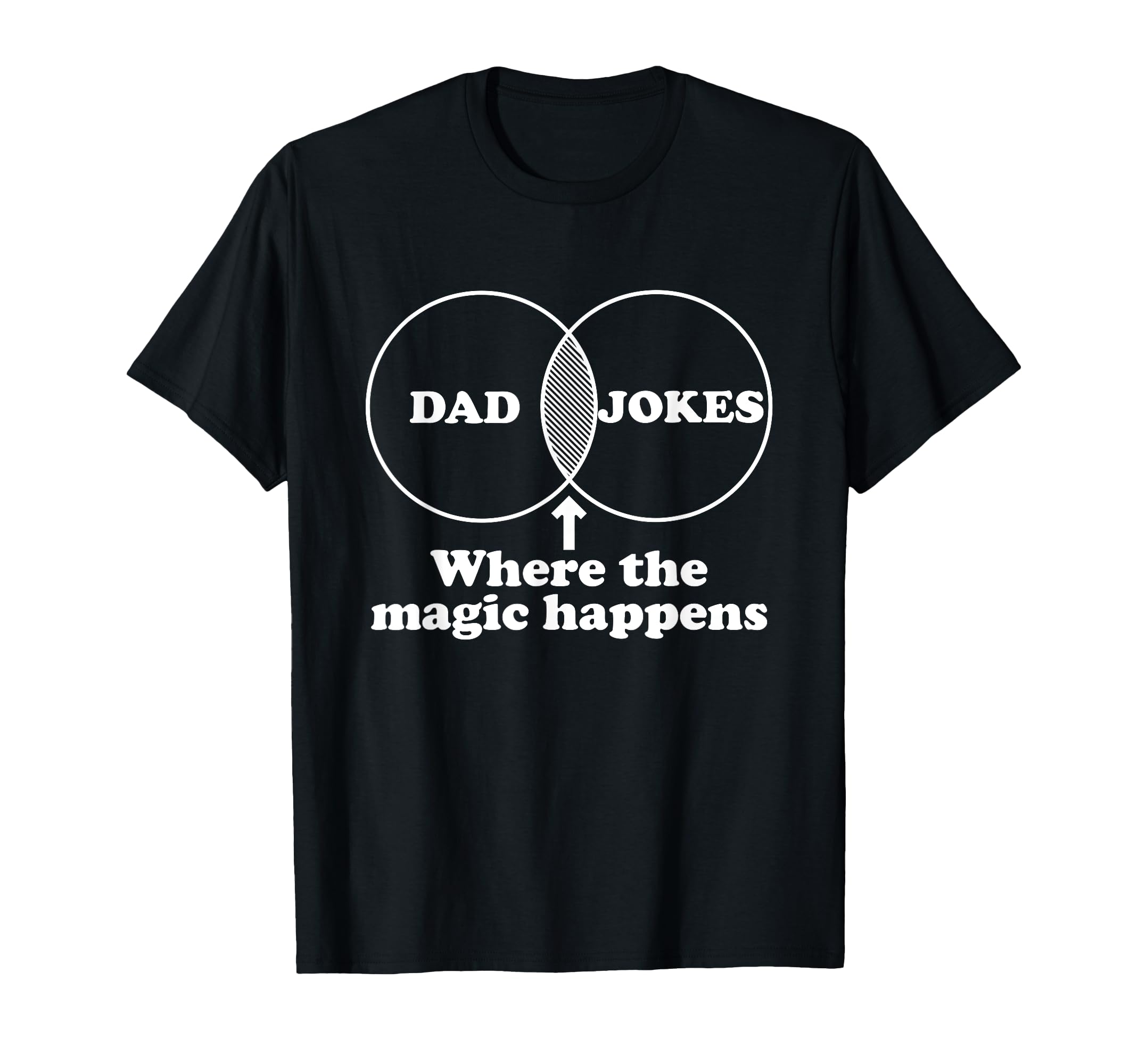 Dad Jokes Venn Chart T-Shirt - Minimalist Print Unisex - T-Shirt, Sweatshirt, Hoodie