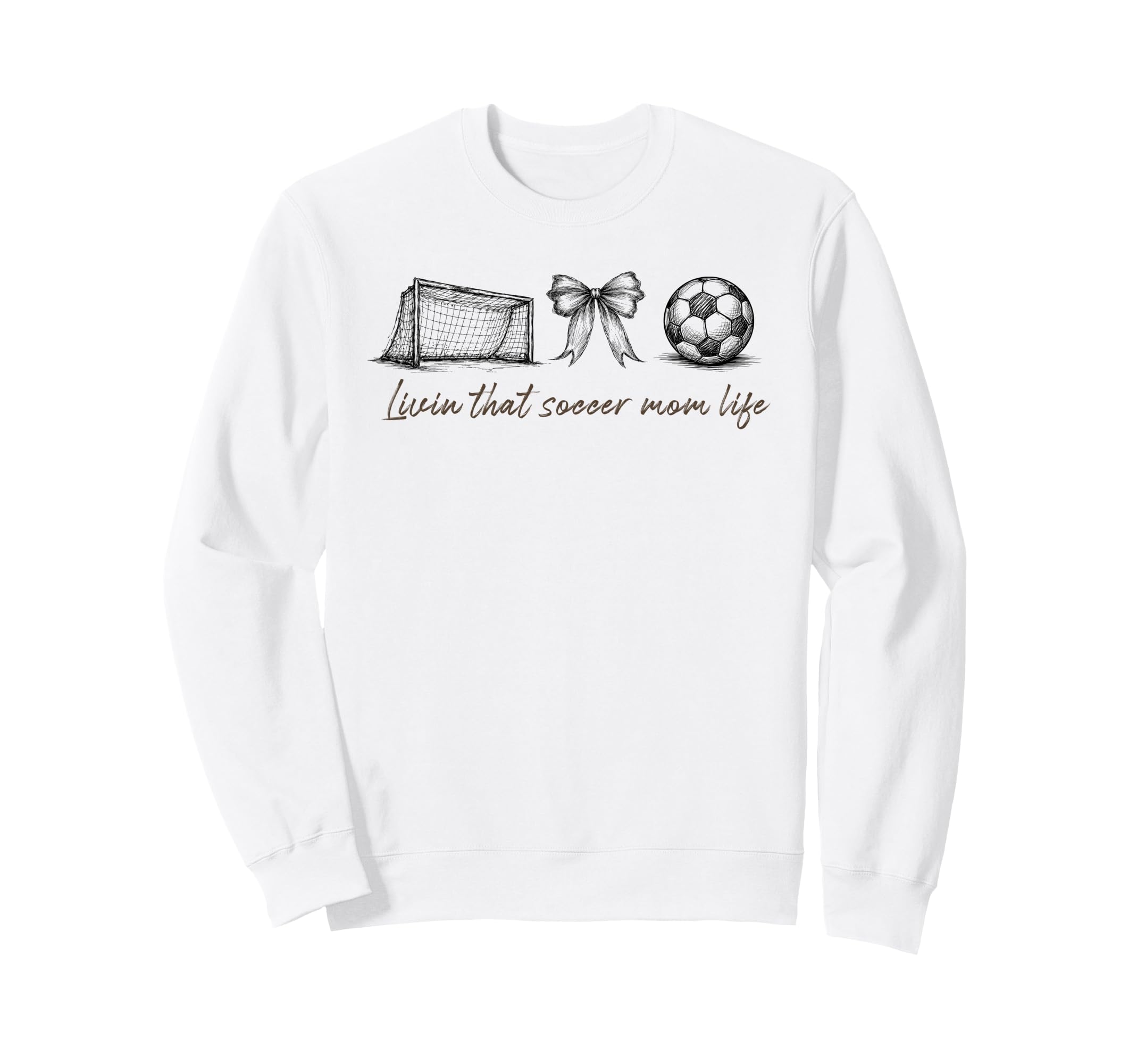 Livin That Soccer Mom Life Soccer Sweatshirt - Custom Art Print for Adults - T-Shirt, Sweatshirt, Hoodie