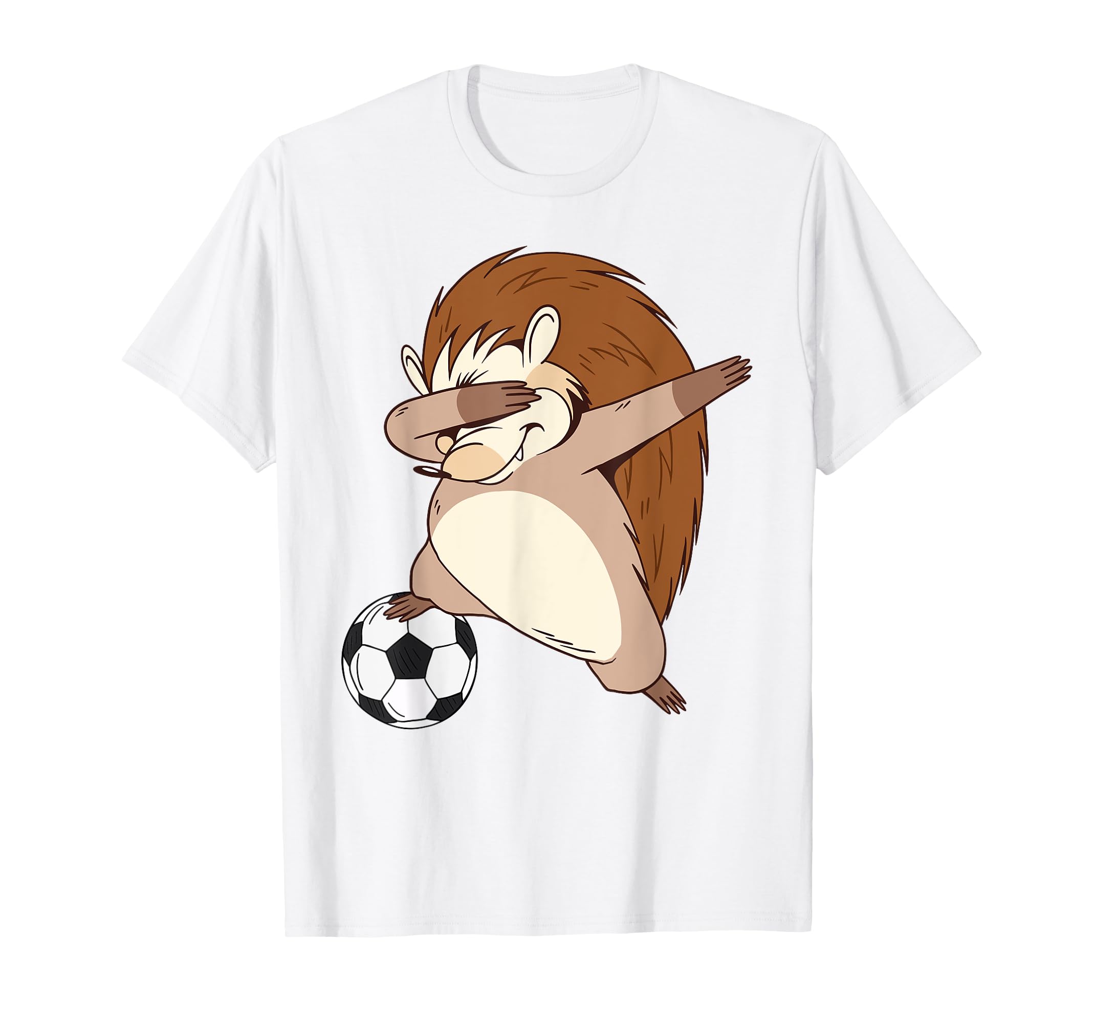 Hedgehog Playing Football Hedgehog T-Shirt - Custom Art Print Men Women - T-Shirt, Sweatshirt, Hoodie