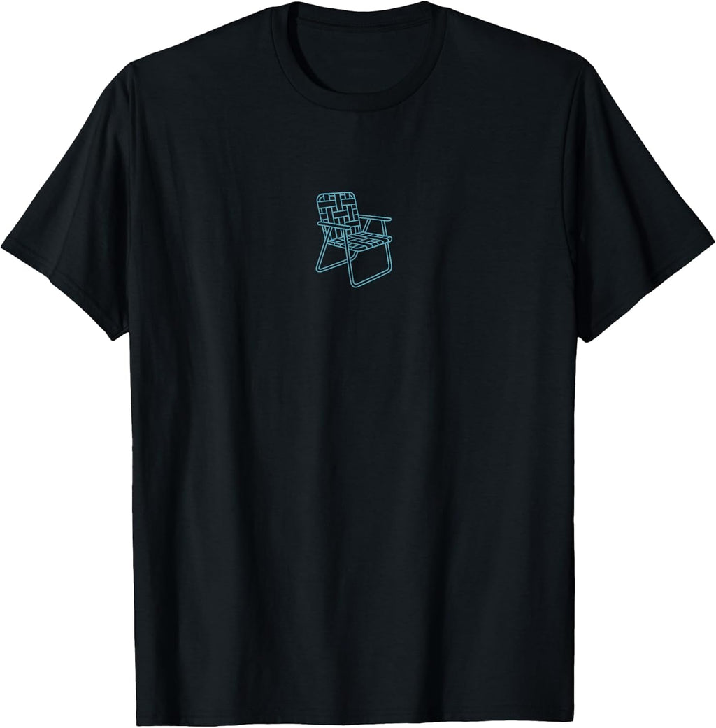 Minimalist Deck Chair Line Art Retro Vibes - Adult & Kids T-Shirts, Sweatshirts & Hoodies apparel design preview 1