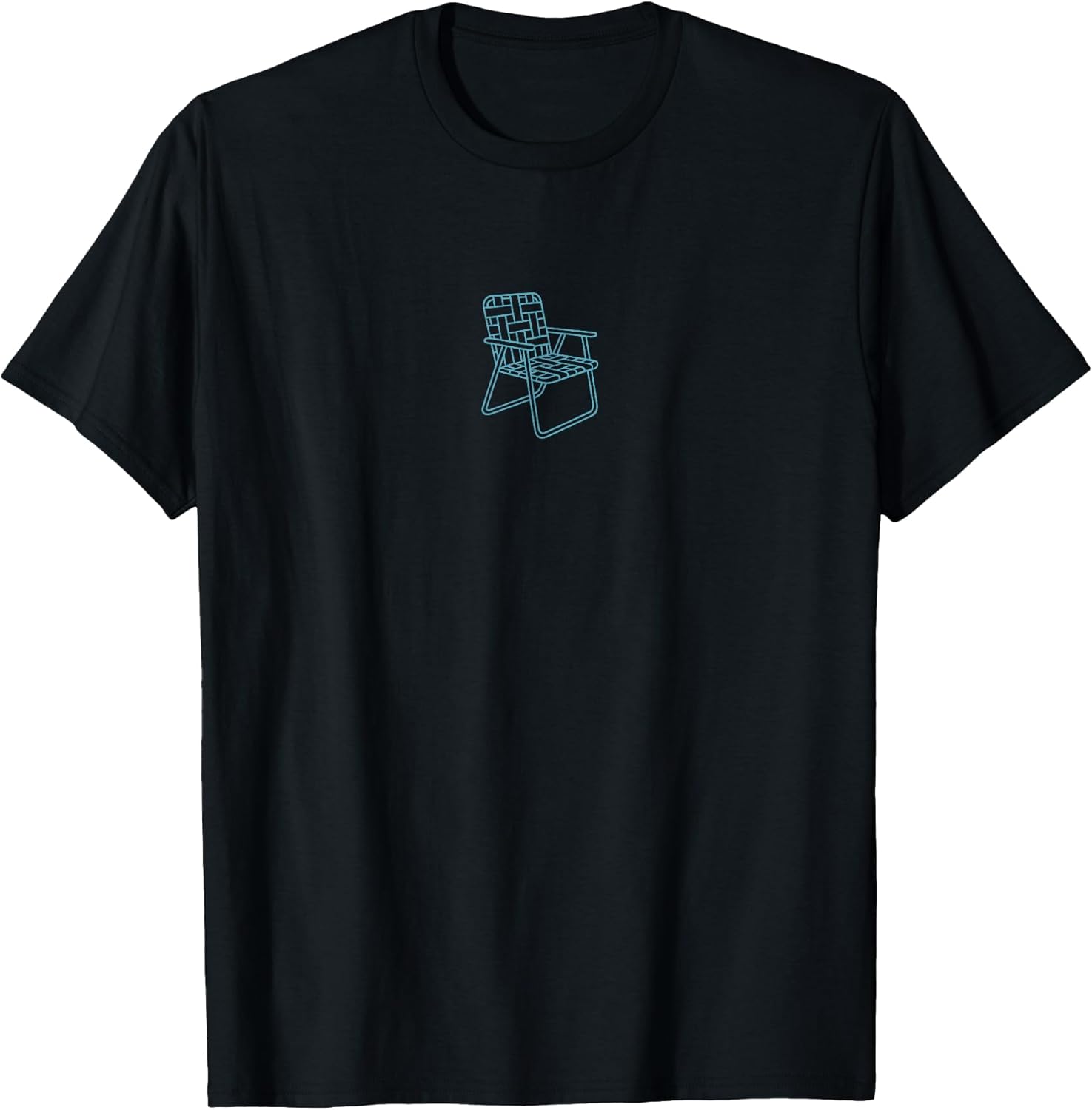 Minimalist Deck Chair Line Art Retro Vibes - Adult & Kids T-Shirts, Sweatshirts & Hoodies apparel design preview 1