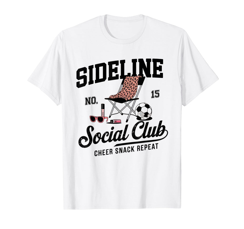 Sideline Social Club Soccer Mom Game T-Shirt - Trendy Graphic for Adults - T-Shirt, Sweatshirt, Hoodie