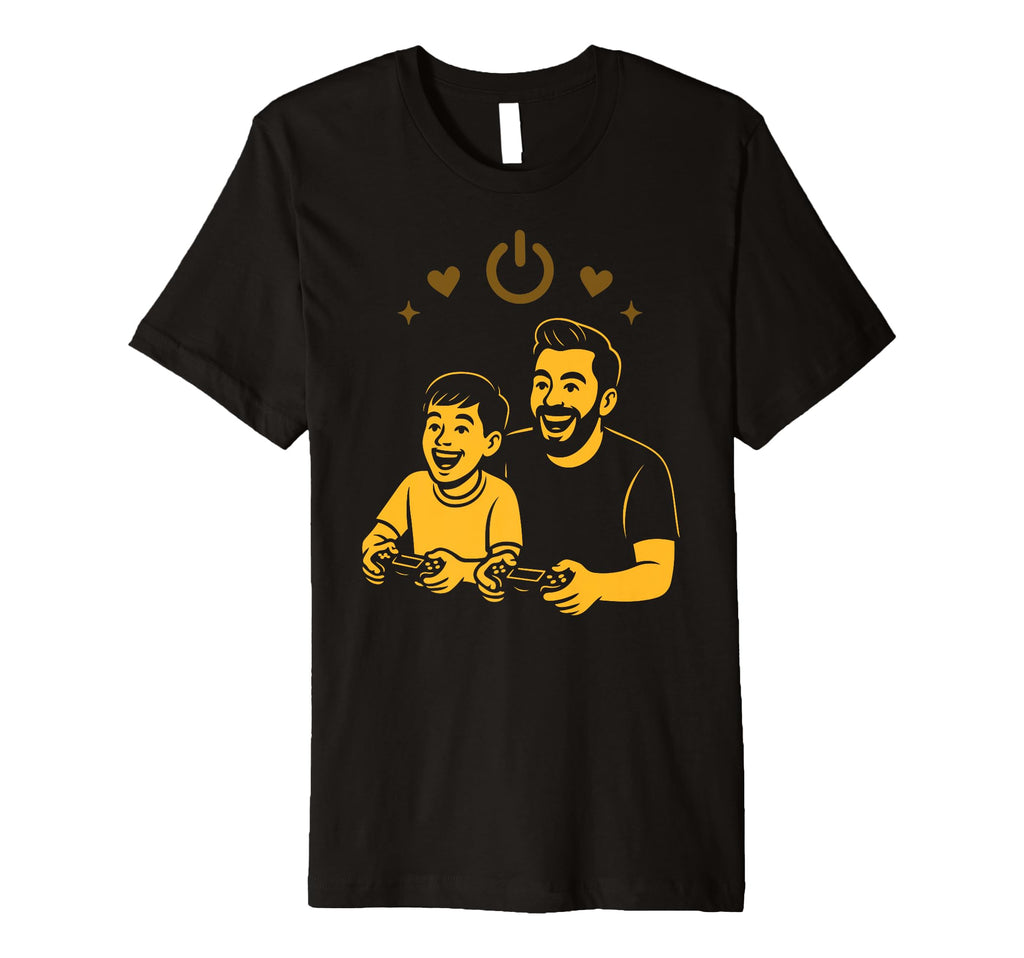 Father And Son Gaming Art Giftidea T-Shirt - Minimalist Print for Adults - T-Shirt, Sweatshirt, Hoodie
