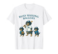 Busy Raising Baller Baseball Softball T-Shirt - Trendy Graphic for Adults - T-Shirt, Sweatshirt, Hoodie