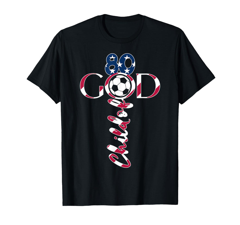 Jesus 80 Years Child God Soccer 80Th T-Shirt - Custom Art Print Unisex - T-Shirt, Sweatshirt, Hoodie