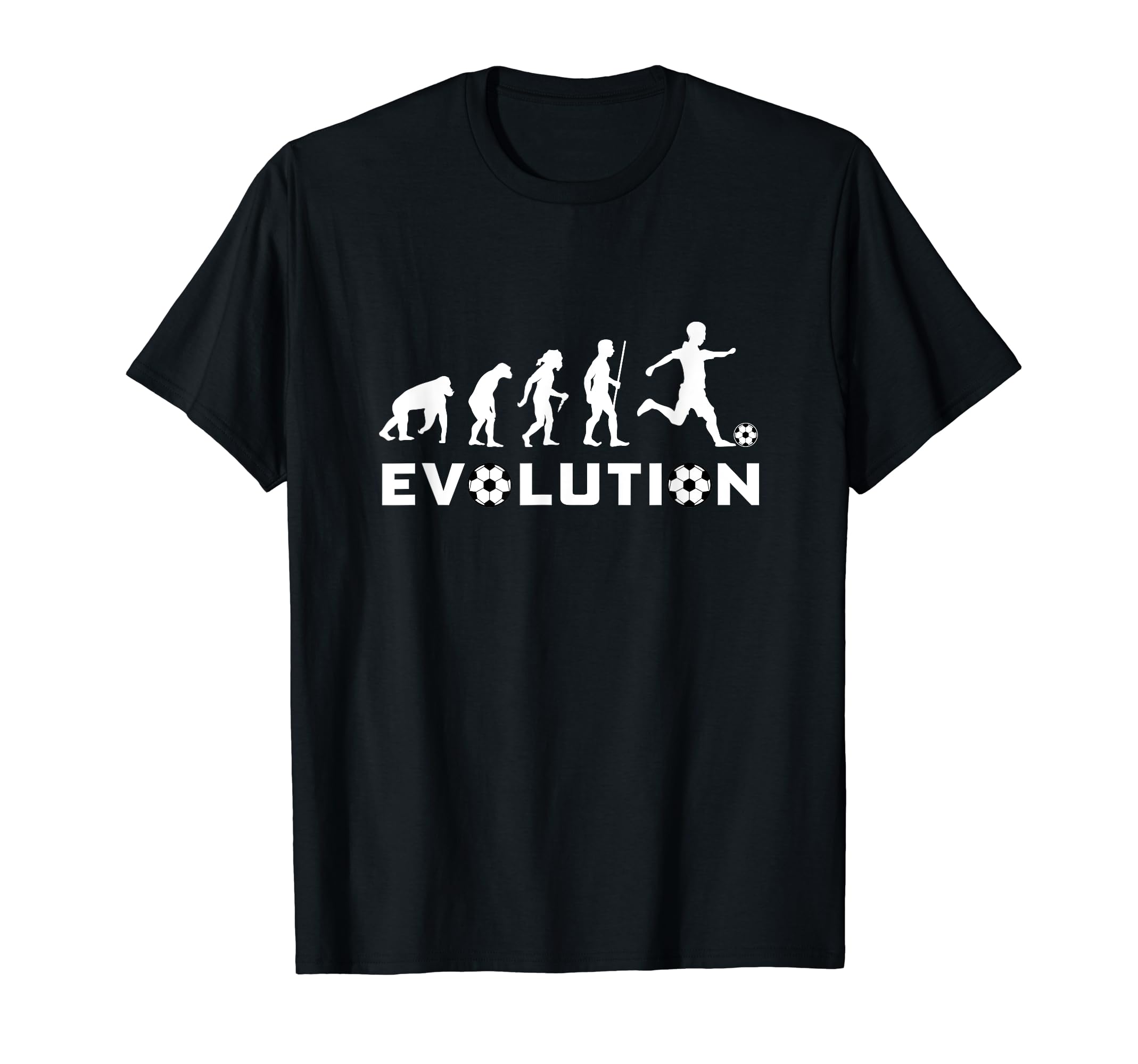 Soccer Human Evolution Sports T-Shirt - Casual Everyday Wear Men Women - T-Shirt, Sweatshirt, Hoodie