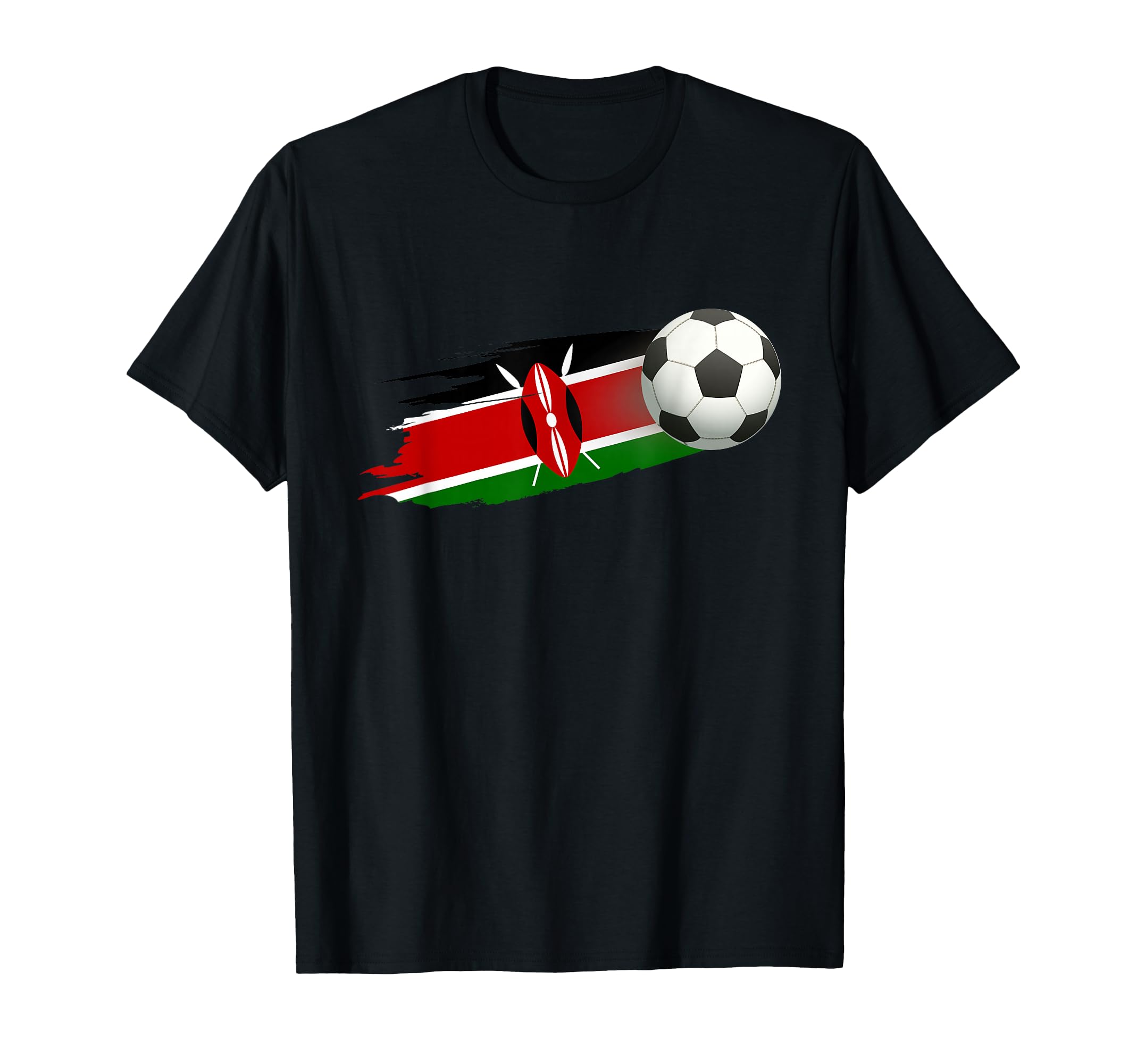Kenya Soccer Ball Kenya Flag Jersey T-Shirt - Minimalist Print Unisex - T-Shirt, Sweatshirt, Hoodie