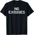 No Excuses for Men Motivational Workout Women - Adult & Kids T-Shirts, Sweatshirts & Hoodies apparel design preview 1