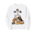 Help Im Ok Funny Pile Cats Cat Sweatshirt - Novelty Apparel Men Women - T-Shirt, Sweatshirt, Hoodie