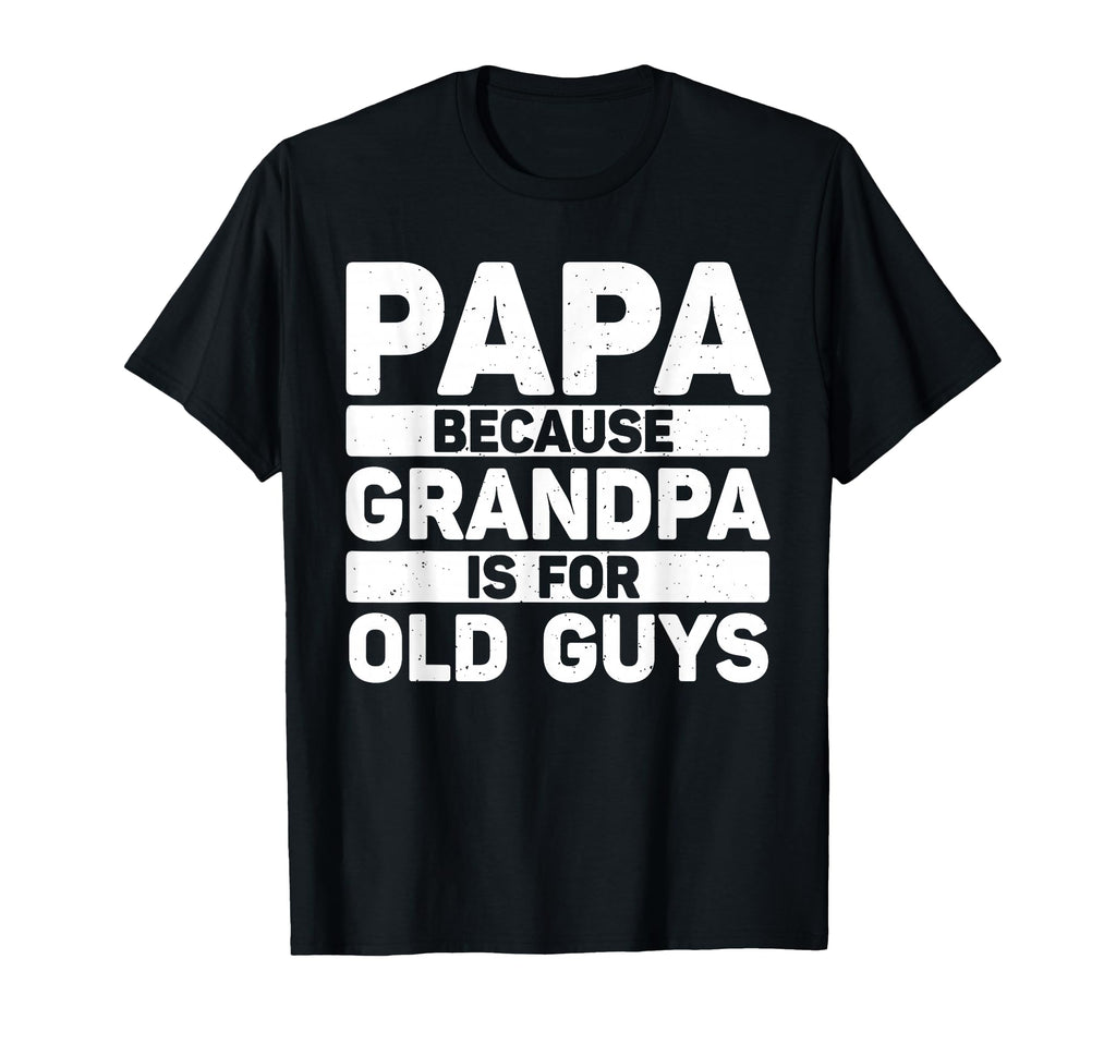 Papa Art Grandpa From Grandkids T-Shirt - Fun Novelty Design for Adults - T-Shirt, Sweatshirt, Hoodie