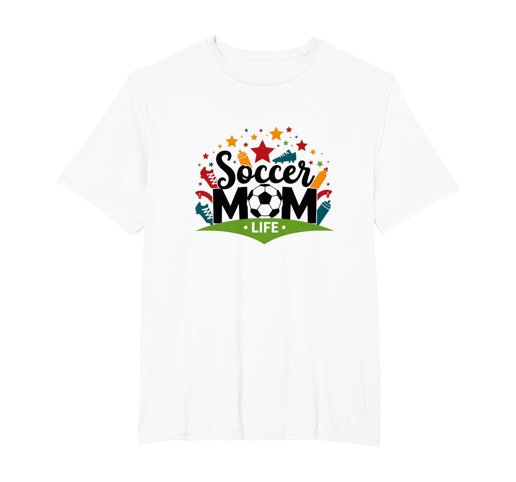 Soccer Mom Life Womens Sports Parent T-Shirt - Custom Art Print for Adults - T-Shirt, Sweatshirt, Hoodie