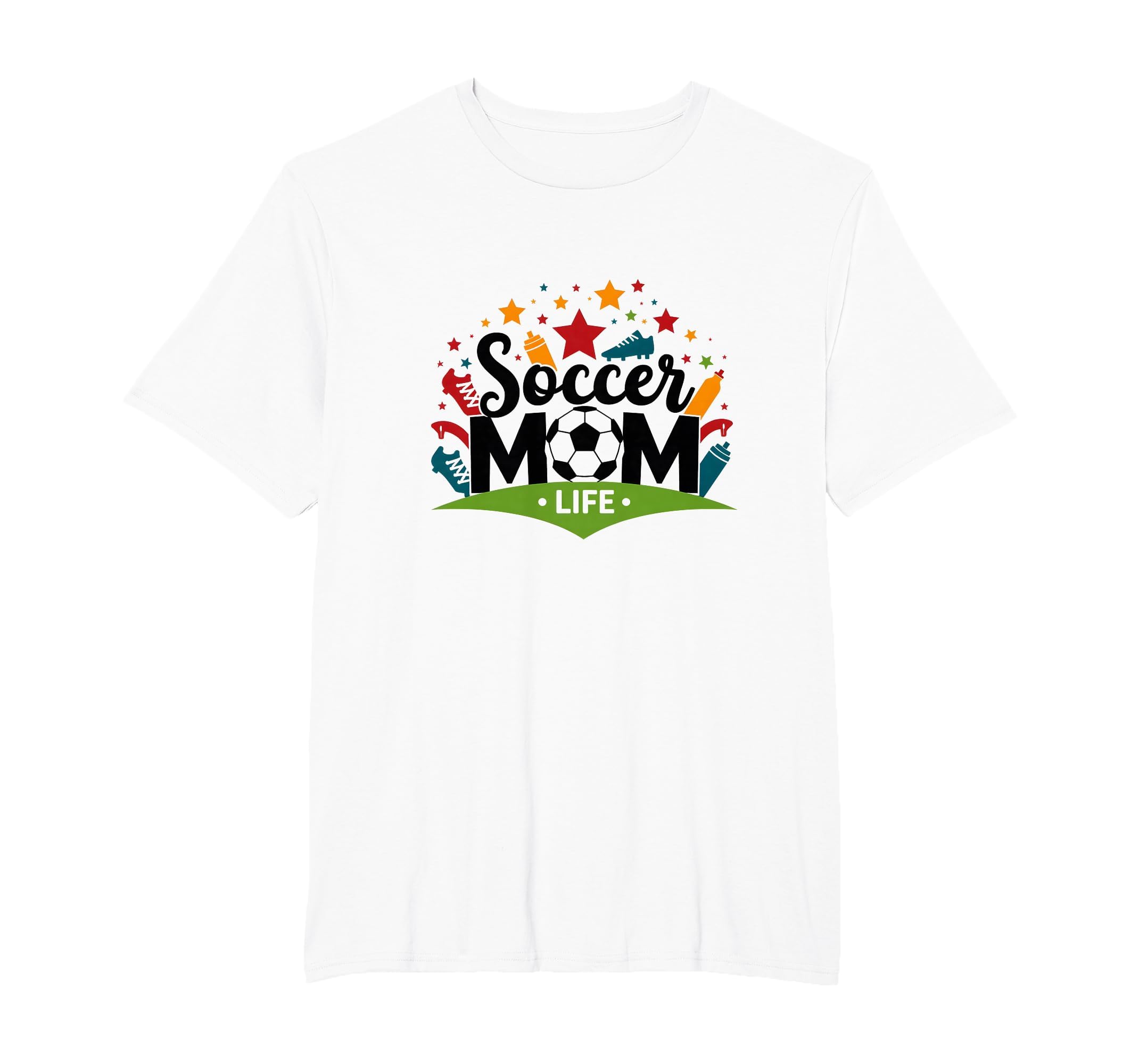 Soccer Mom Life Womens Sports Parent T-Shirt - Custom Art Print for Adults - T-Shirt, Sweatshirt, Hoodie