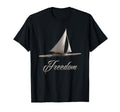 Freedom Sailing Sail Boat T-Shirt - Casual Everyday Wear Men Women - T-Shirt, Sweatshirt, Hoodie
