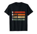 So Happy I Have Three Sarcastic Dad Three T-Shirt - Custom Art Print Unisex - T-Shirt, Sweatshirt, Hoodie