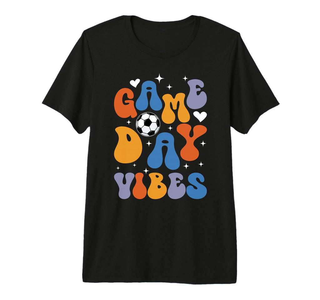 Groovy Soccer Game Day Vibes Game Day T-Shirt - Minimalist Print Unisex - T-Shirt, Sweatshirt, Hoodie