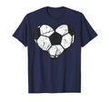 Soccer Ball Heart Valentines Day T-Shirt - Novelty Apparel Men Women - T-Shirt, Sweatshirt, Hoodie