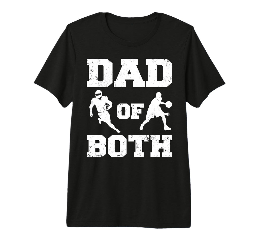 Mens Dad Both Funny Football T-Shirt - Minimalist Print Men Women - T-Shirt, Sweatshirt, Hoodie