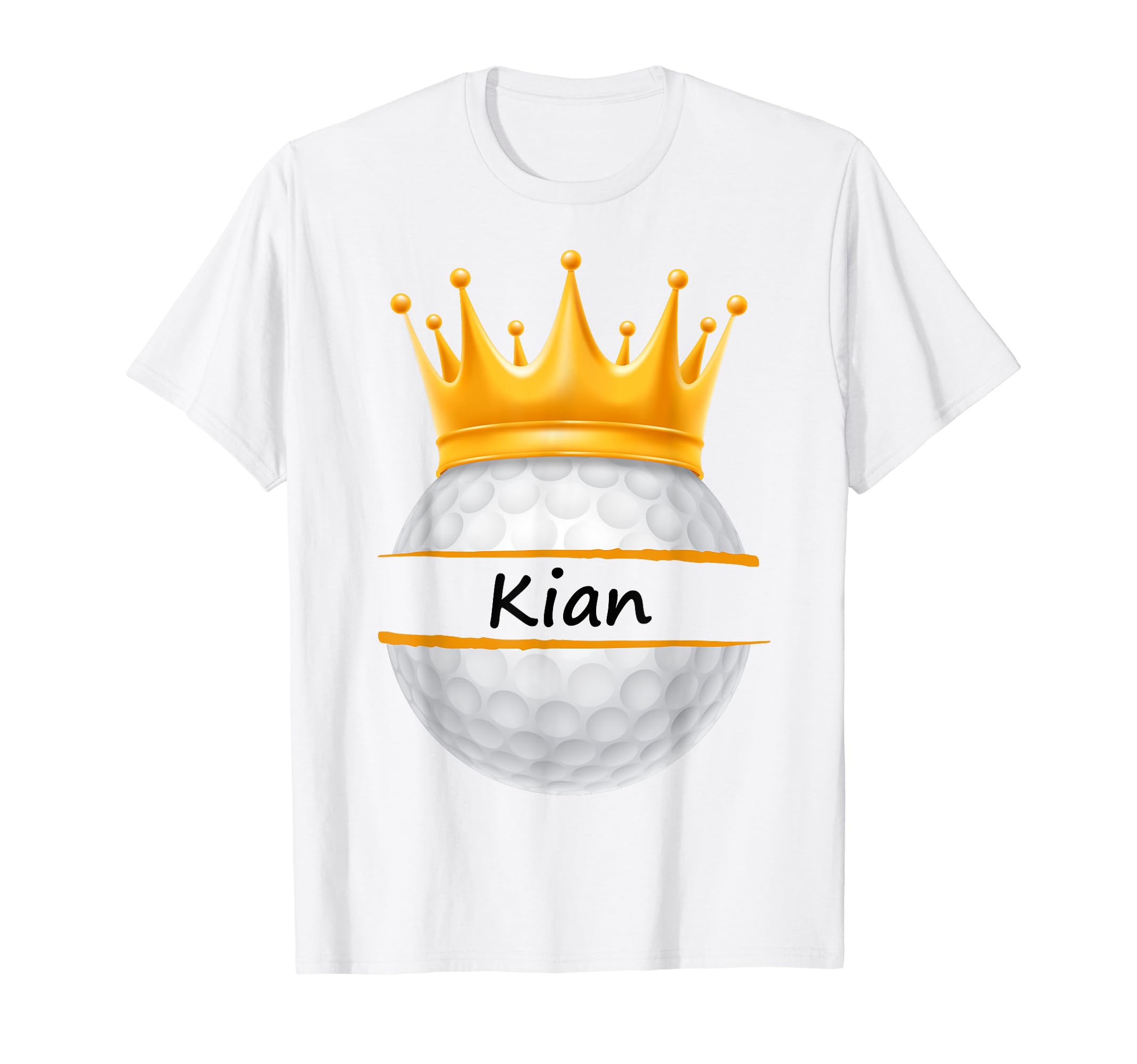 Novelty Golf Personalized Name Kian T-Shirt - Minimalist Print Unisex - T-Shirt, Sweatshirt, Hoodie