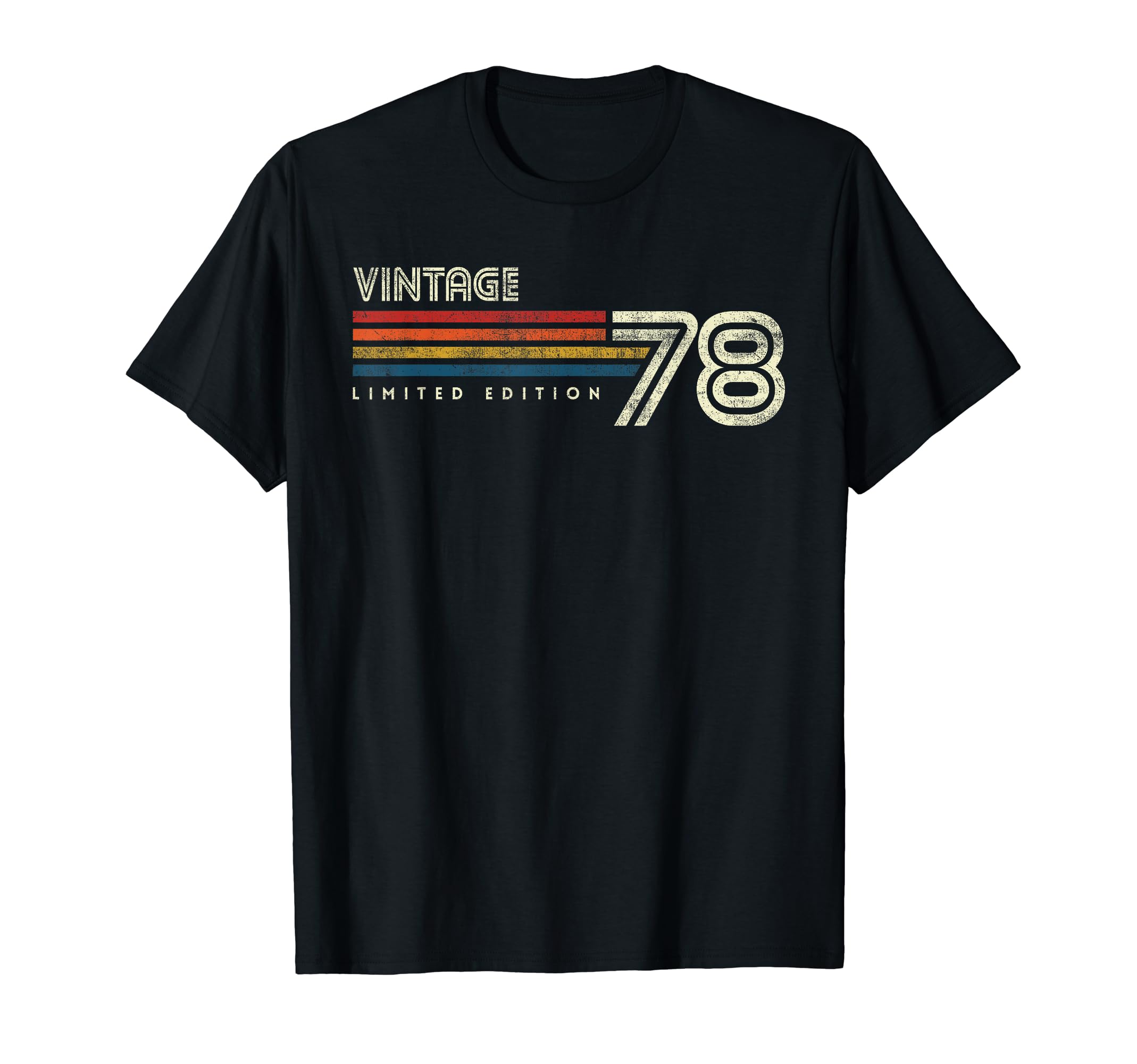 1978 Chest Stripe Birthday T-Shirt - Custom Art Print Unisex - T-Shirt, Sweatshirt, Hoodie