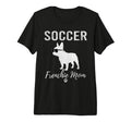 Soccer Frenchie Mom Funny Soccer Dog T-Shirt - Minimalist Print Unisex - T-Shirt, Sweatshirt, Hoodie