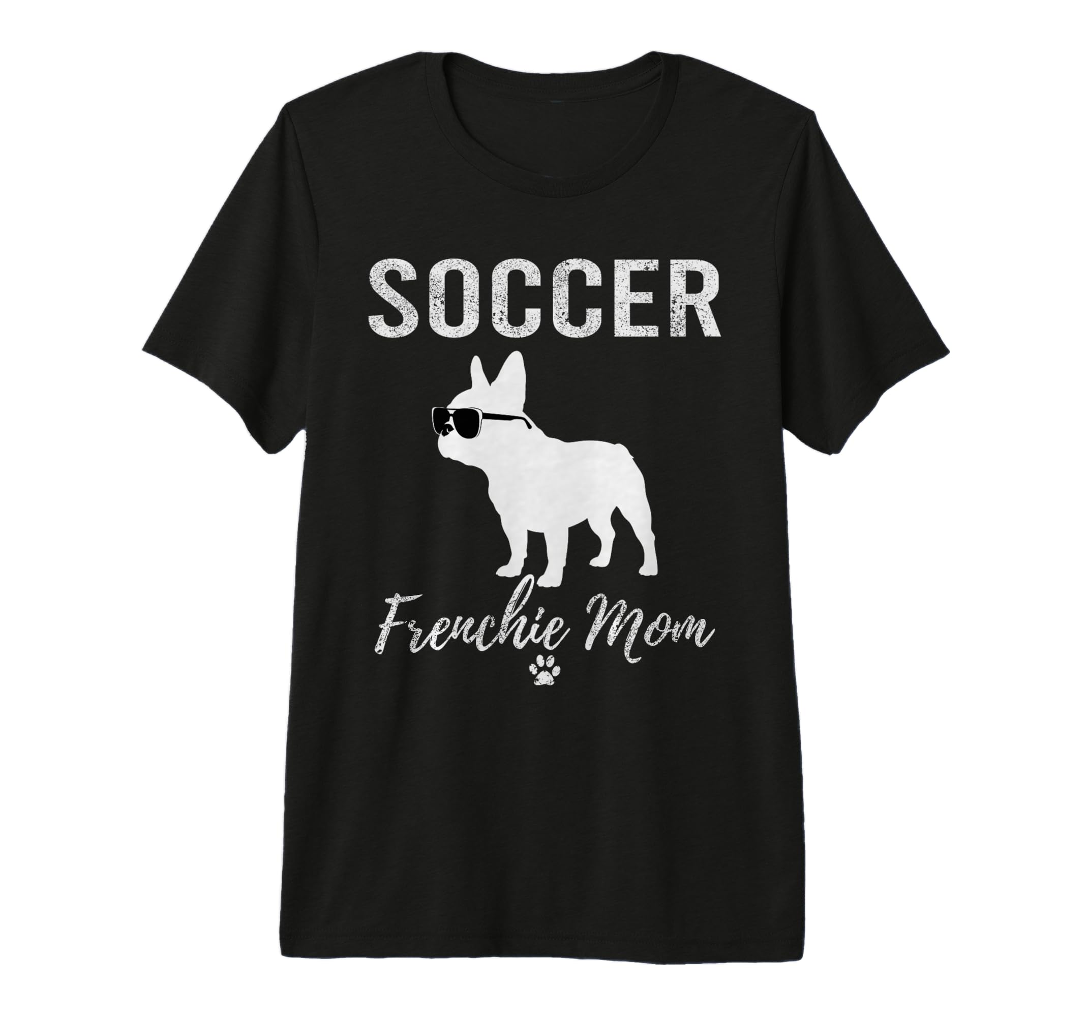 Soccer Frenchie Mom Funny Soccer Dog T-Shirt - Minimalist Print Unisex - T-Shirt, Sweatshirt, Hoodie