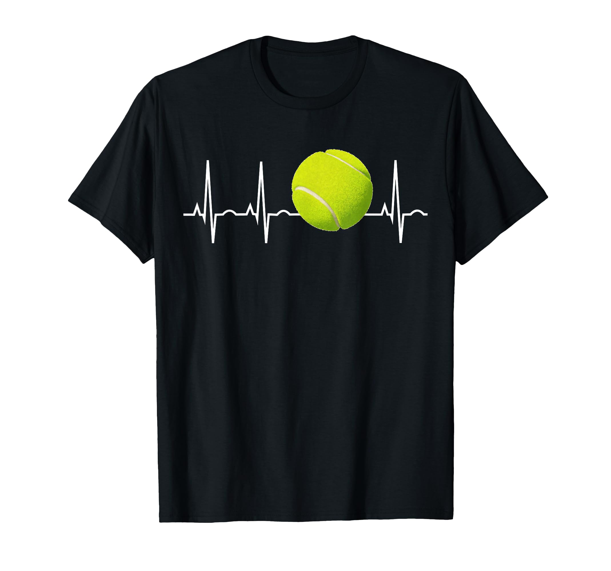 Tennis Heartbeat Tennis Gift T-Shirt - Fun Novelty Design for Adults - T-Shirt, Sweatshirt, Hoodie